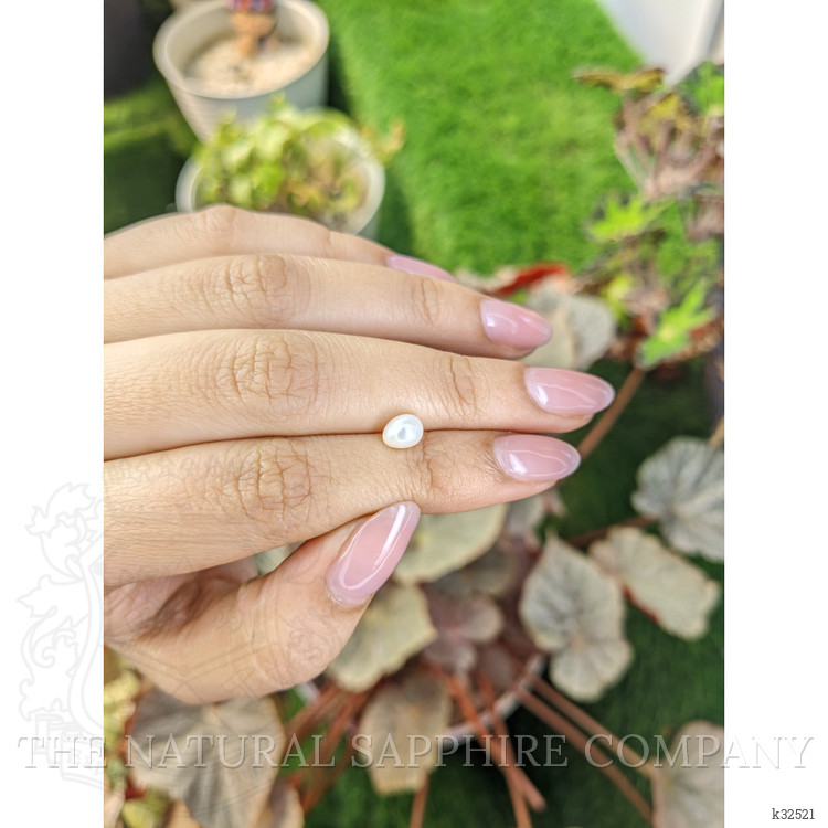 1.13 Ct. Cream with Silver Overtone Akoya Pearl from China