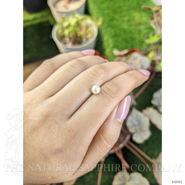 1.42 Ct. Cream with Silver Overtone Akoya Pearl from China