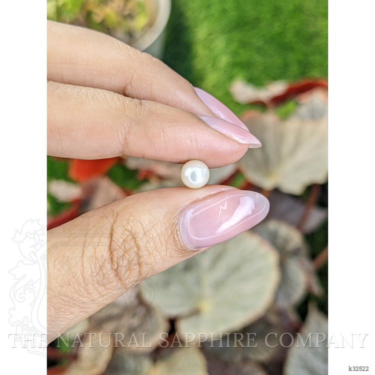 1.42 Ct. Cream with Silver Overtone Akoya Pearl from China