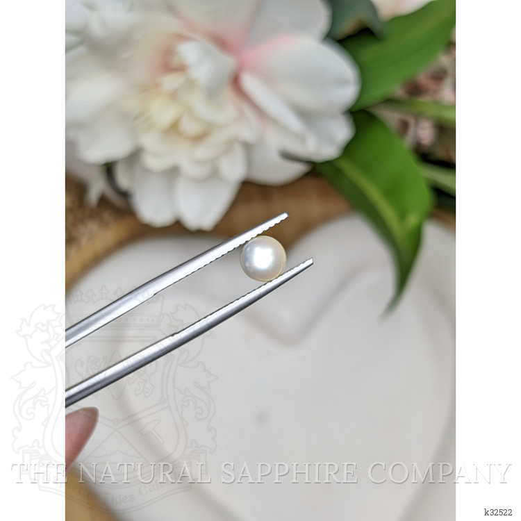 1.42 Ct. Cream with Silver Overtone Akoya Pearl from China