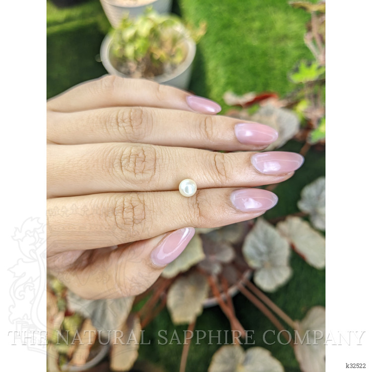 1.42 Ct. Cream with Silver Overtone Akoya Pearl from China
