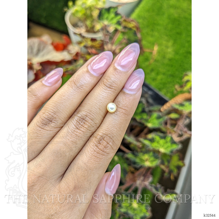 1.13 Ct. Cream with Silver Overtone Akoya Pearl from China