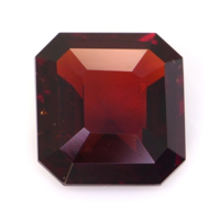 Accent Stones Garnet Pendant 1.52 Ct., 14K White Gold Combination Stone