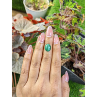 4.73 Ct. Cabochon Malachite from Russia Life Style