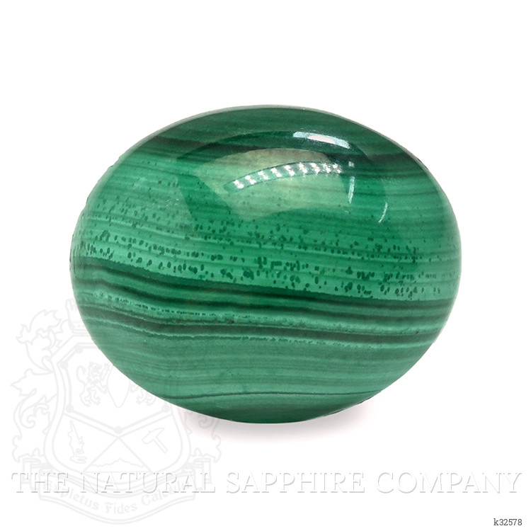 4.93 Ct. Cabochon Malachite from Russia