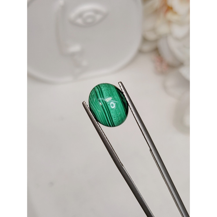4.93 Ct. Cabochon Malachite from Russia