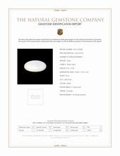 27.86 Ct. Cabochon White Opal from Australia Scan Report