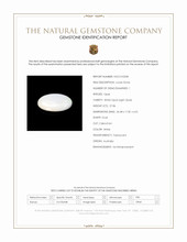 27.86 Ct. White Cabochon White Opal (Light Opal) from Australia Scan Report