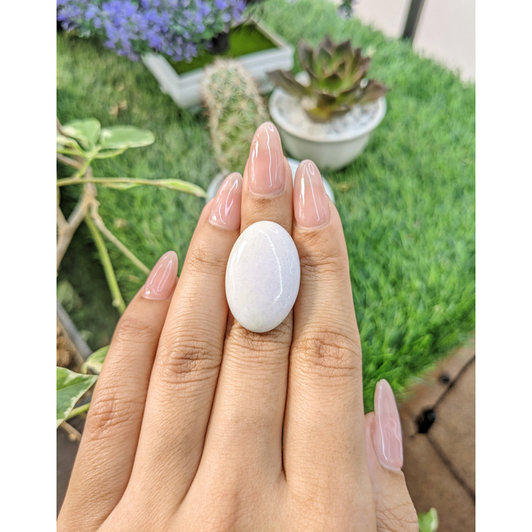 27.86 Ct. Cabochon White Opal from Australia