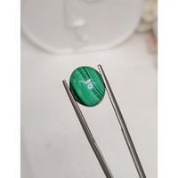 4.84 Ct. Cabochon Malachite from Russia Life Style