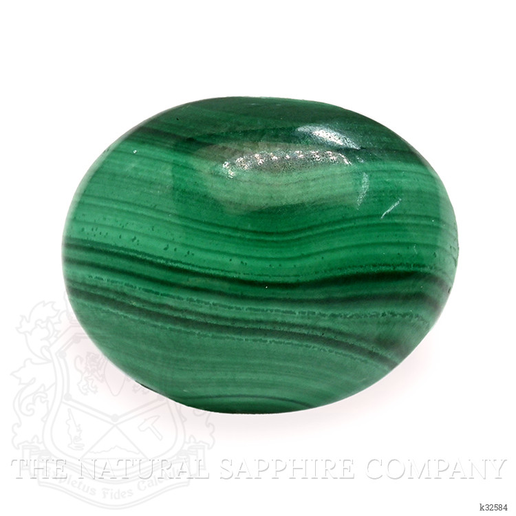 4.67 Ct. Cabochon Malachite from Russia