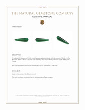 14.30 Ct. Green Jade from China Appraisal