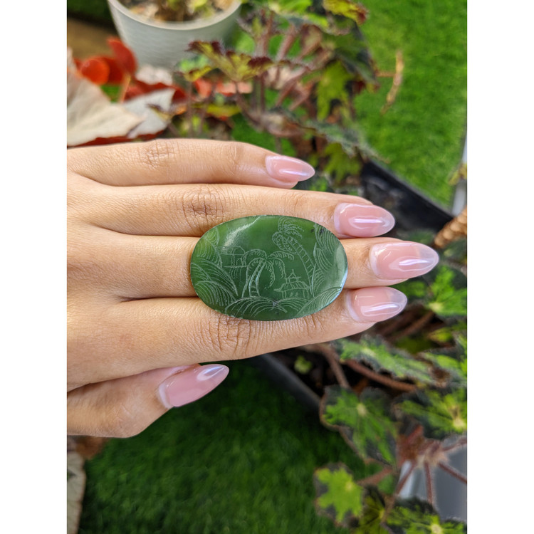 36.81 Ct. Green Jade from Burma (Myanmar)