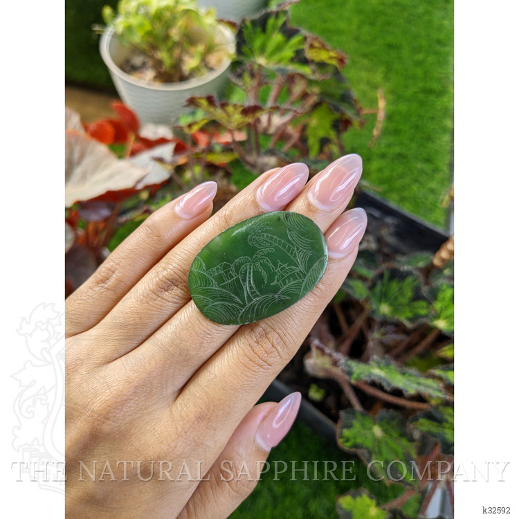 36.81 Ct. Green Jade from Burma (Myanmar)