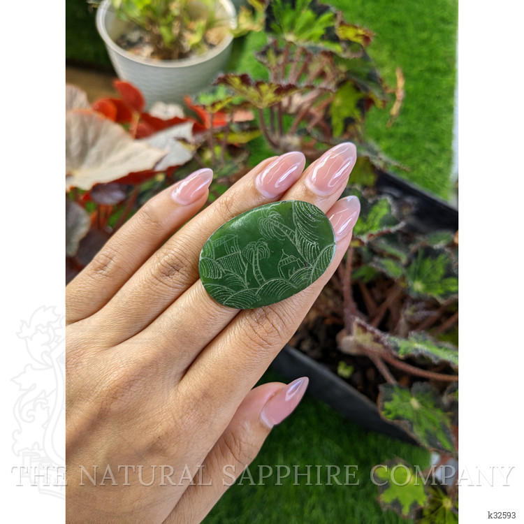 39.25 Ct. Green Jade from Burma (Myanmar)