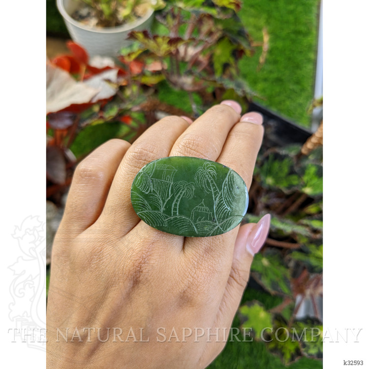 39.25 Ct. Green Jade from Burma (Myanmar)