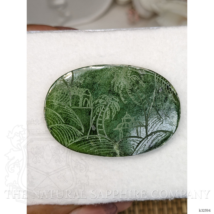 41.40 Ct. Green Jade from China