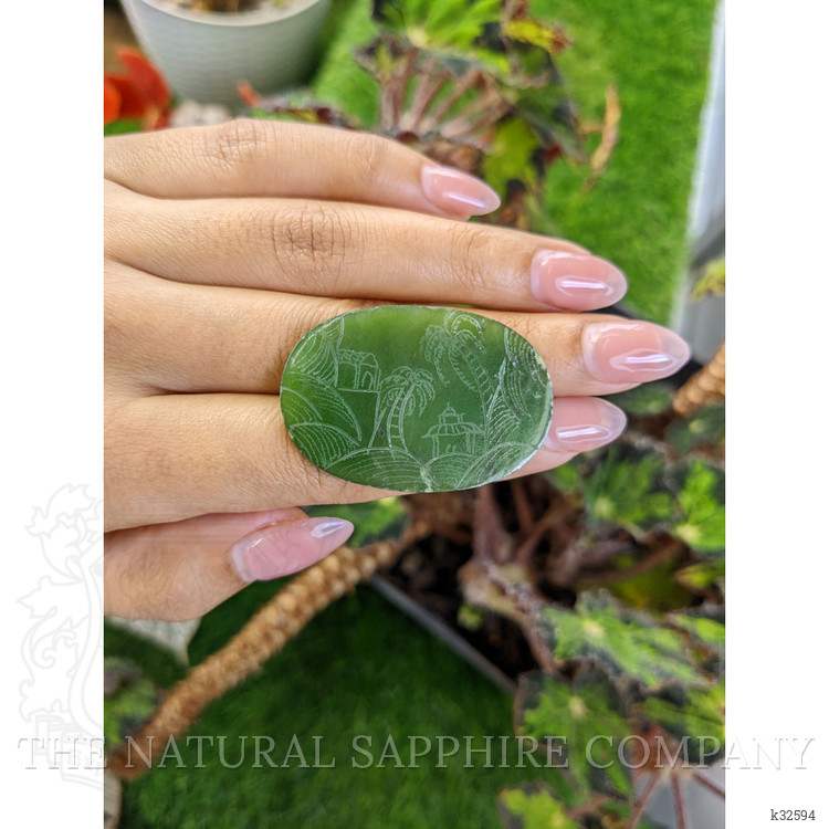 41.40 Ct. Green Jade from China