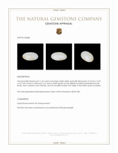 11.63 Ct. Cabochon White Opal from Australia Appraisal