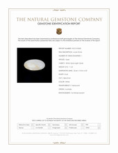 11.63 Ct. White Cabochon White Opal (Light Opal) from Australia Scan Report