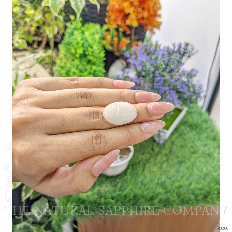 11.63 Ct. Cabochon White Opal from Australia