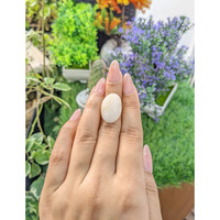 11.63 Ct. Cabochon White Opal from Australia Life Style