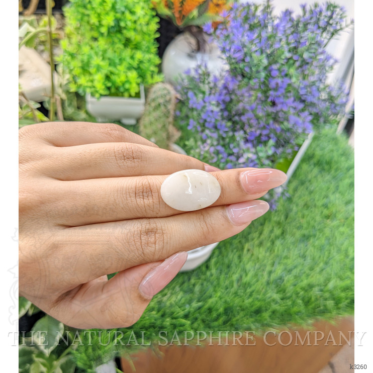 11.63 Ct. Cabochon White Opal from Australia