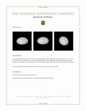 7.78 Ct. Cabochon White Opal from Australia Appraisal