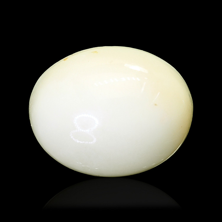 3.71 Ct. Salmon and White Cabochon Coral from Italy