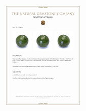 13.73 Ct. Green Jade from China Appraisal