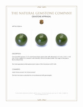 13.73 Ct. Green Jade from Burma (Myanmar) Appraisal
