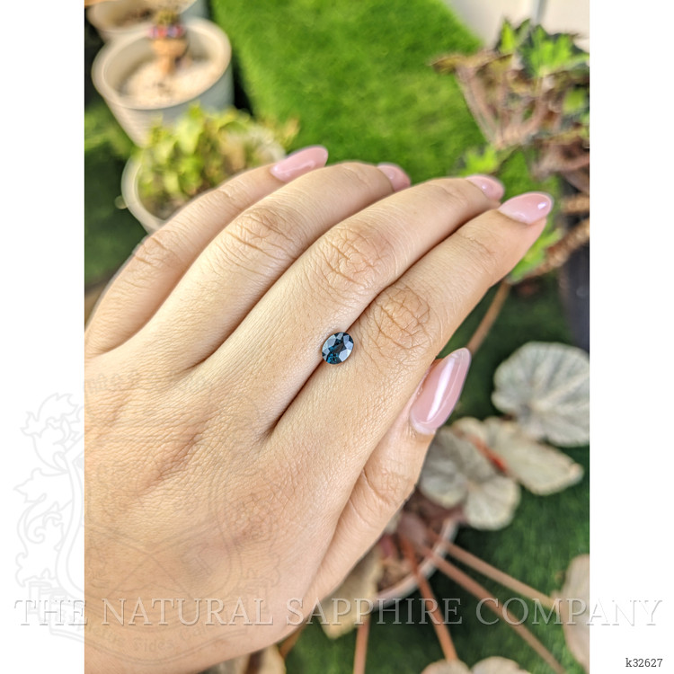 0.80 Ct. Greenish Blue Spinel from Ceylon (Sri Lanka)