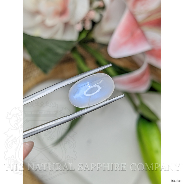 7.69 Ct. White Cabochon Moonstone from Brazil