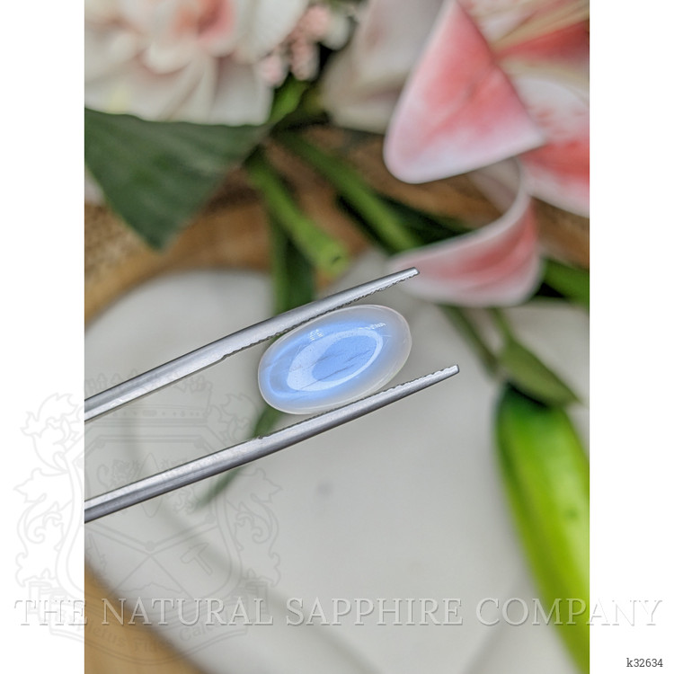 6.46 Ct. White Cabochon Moonstone from Brazil