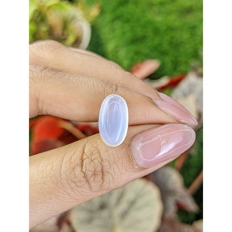 6.46 Ct. White Cabochon Moonstone from Brazil
