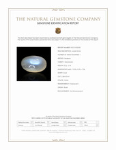 6.78 Ct. White Cabochon Moonstone from Brazil Scan Report
