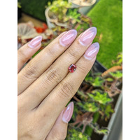 1.20 Ct. Red Rhodolite Garnet from Ceylon (Sri Lanka) Life Style