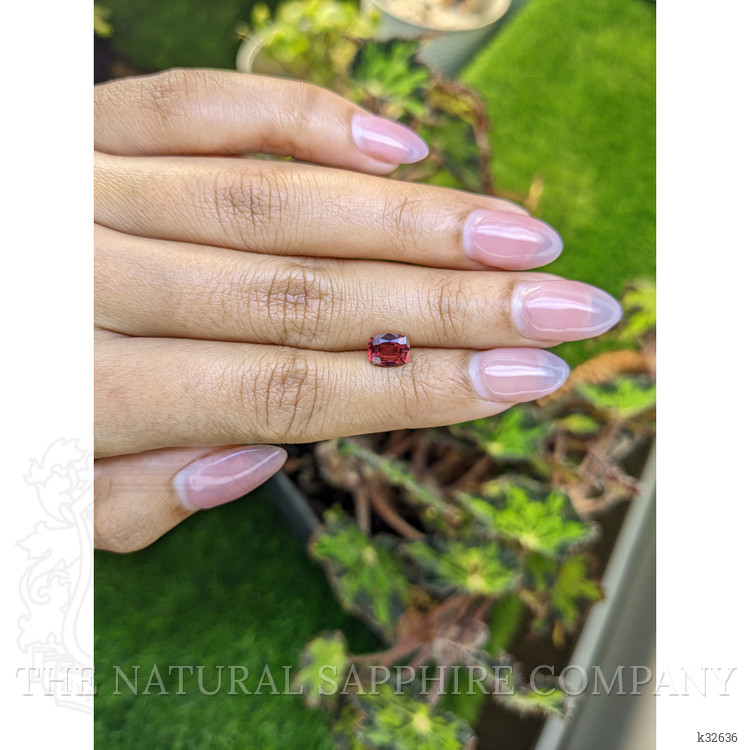 1.20 Ct. Red Rhodolite Garnet from Ceylon (Sri Lanka)