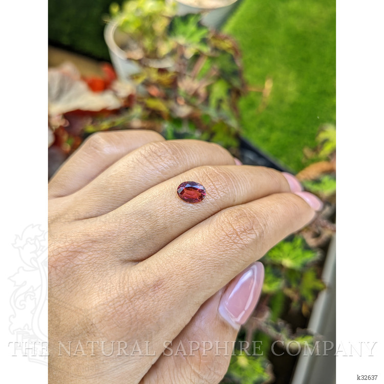 1.29 Ct. Purplish Pink Rhodolite Garnet from Ceylon (Sri Lanka)