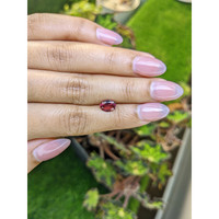 1.29 Ct. Purplish Pink Rhodolite Garnet from Ceylon (Sri Lanka) Life Style