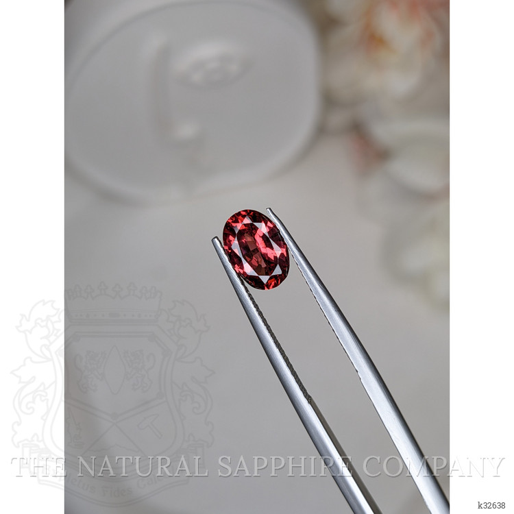 1.53 Ct. Red Rhodolite Garnet from Ceylon (Sri Lanka)
