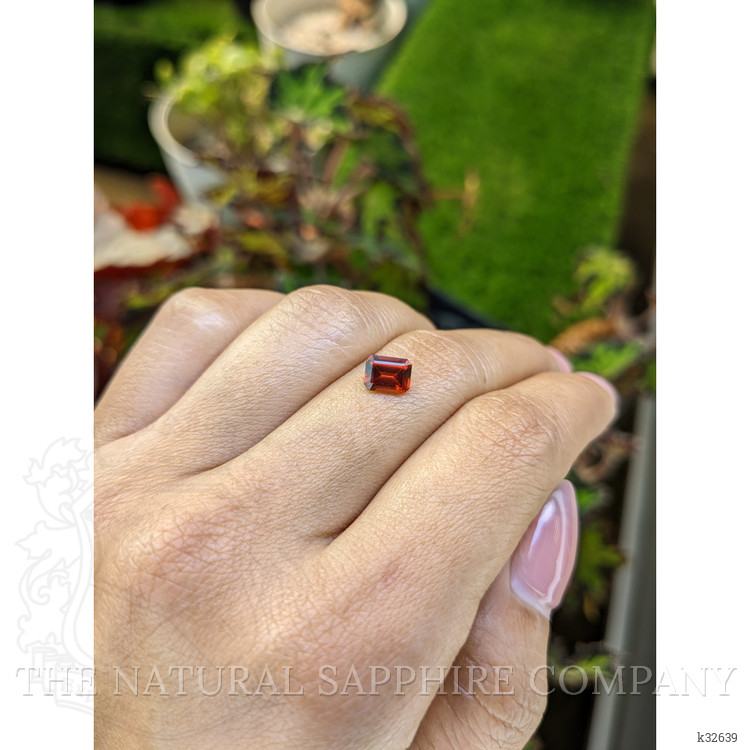 1.11 Ct. Red Rhodolite Garnet from Ceylon (Sri Lanka)
