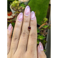 1.11 Ct. Red Rhodolite Garnet from Ceylon (Sri Lanka) Life Style