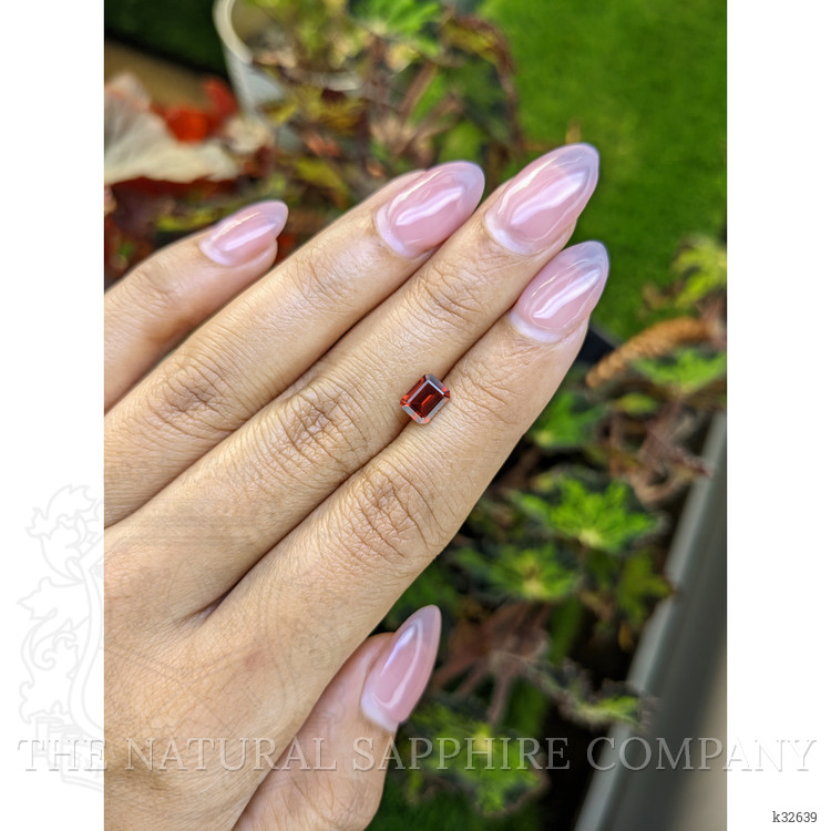 1.11 Ct. Red Rhodolite Garnet from Ceylon (Sri Lanka)