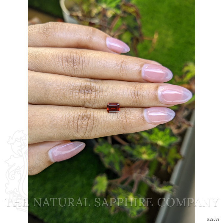 1.11 Ct. Red Rhodolite Garnet from Ceylon (Sri Lanka)
