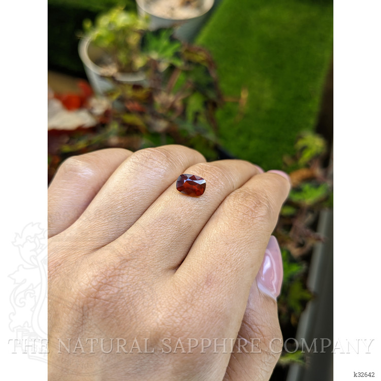 1.95 Ct. Red Garnet from Ceylon (Sri Lanka)