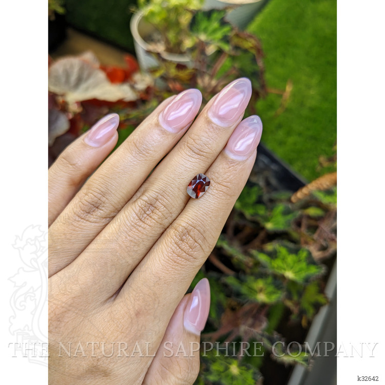 1.95 Ct. Red Garnet from Ceylon (Sri Lanka)