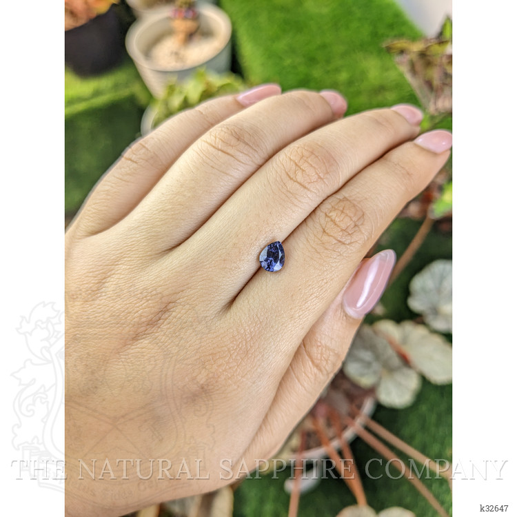 1.14 Ct. Purplish Blue Spinel from Ceylon (Sri Lanka)