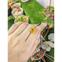 4.11 Ct. Yellow Citrine from Ceylon (Sri Lanka) Life Style