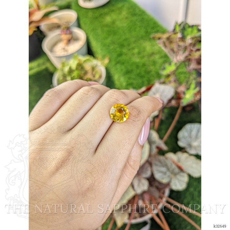 4.11 Ct. Yellow Citrine from Ceylon (Sri Lanka)